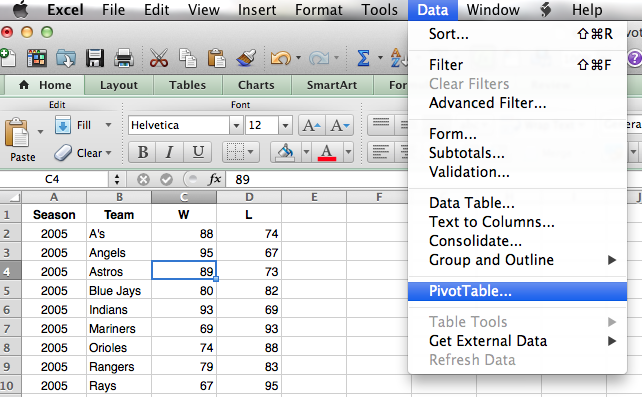 Getting started with pivot tables in excel