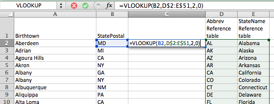 How to use vLookup in Excel